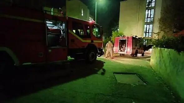  آتش‌سوزی در خوابگاه دختران دانشگاه خوارزمی