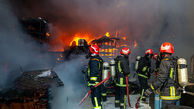 آتش سوزی در گاراژ گرگان  