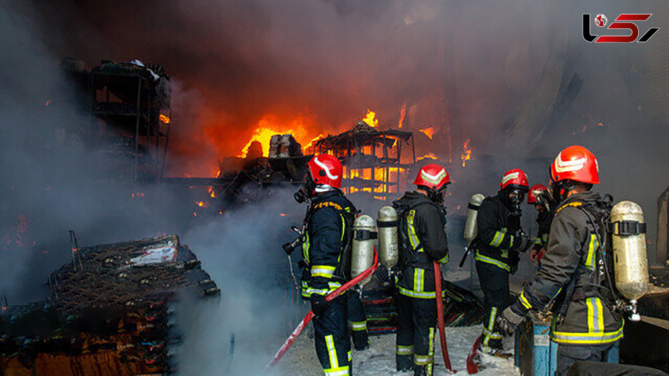 آتش سوزی در گاراژ گرگان  