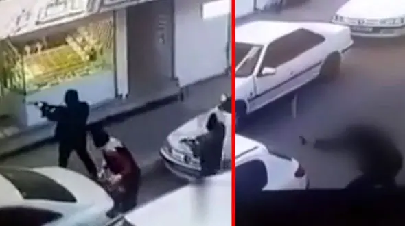 فیلم زیرکی طلافروش در مقابل 3 مرد مسلح در خیابان جهاد + عکس