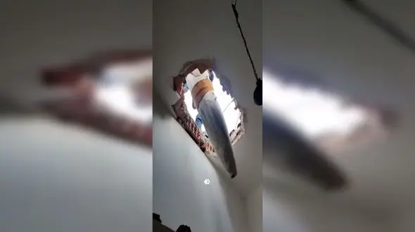 فیلم بمب عمل نکرده در سقف آشپزخانه زن تهرانی / با سختی خنثی شد و آن خانم می خواست دستانم را ببوسد