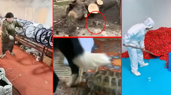 از نجات سگ با میل مکانیکی تا غذاهای خیابانی خطرناک + فیلم 