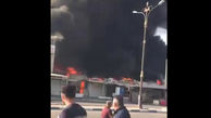 اولین فیلم از آتش سوزی مهیب در دیلم بوشهر / آسمان دود شد!
