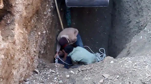 2 مرد خراسانی در این صحنه زنده به گور شدند / صبح مرگبار برای خانواده شان