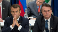ناموسی شدن دعوای دو رئیس جمهور فرانسه و برزیل +تصویر