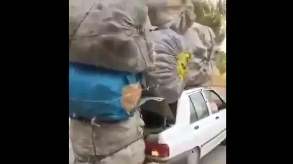 راننده این پراید رکورد خونسردی را زد! + فیلم