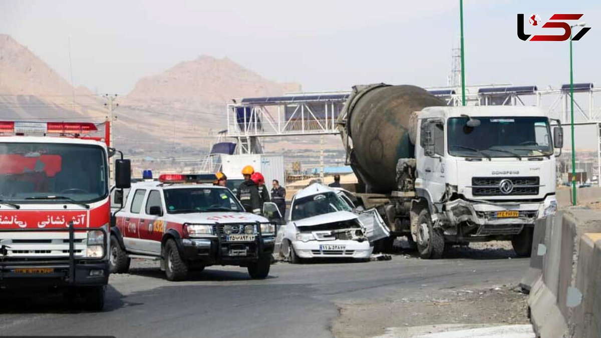 2 عکس باورنکردنی از تصادفی وحشتناک در اصفهان