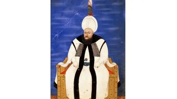 نگاره ای قدیمی از سلطان مصطفی سوم 