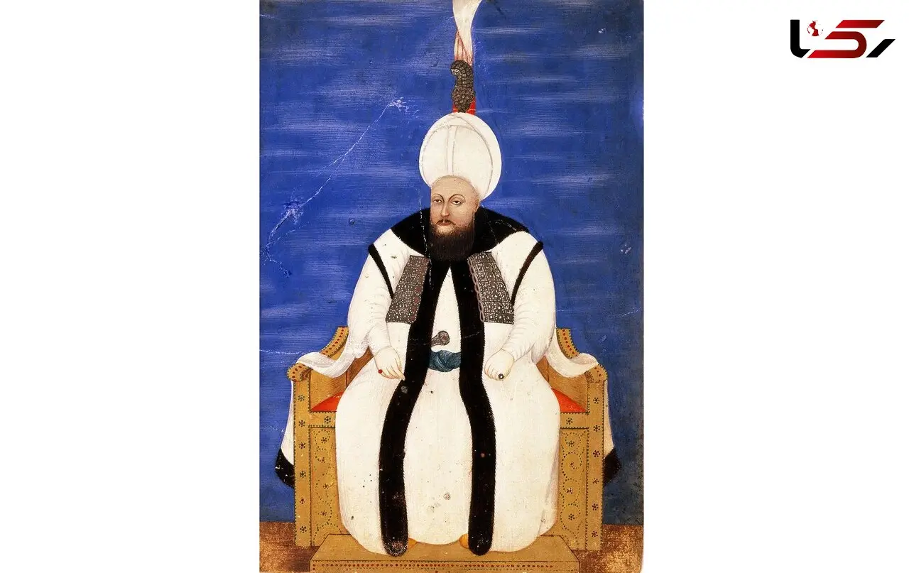 نگاره ای قدیمی از سلطان مصطفی سوم 