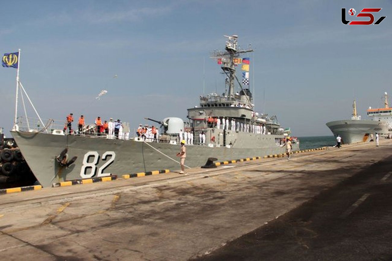 ناوگروه ۵۰ نیروی دریایی ارتش در سریلانکا پهلو گرفت