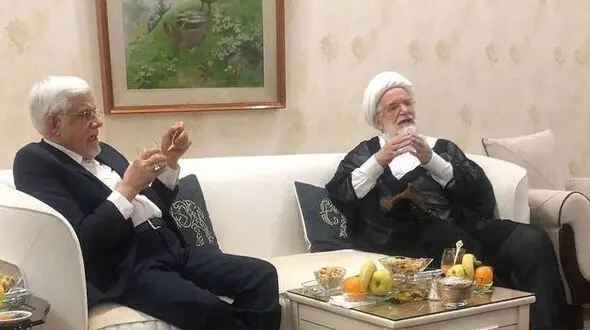 عارف به دیدار مهدی کروبی رفت+عکس