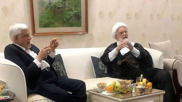 عارف به دیدار مهدی کروبی رفت+عکس