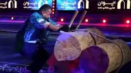 حادثه برای قوی ترین مرد ایران در مسابقه مردان آهنین + فیلم