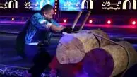 حادثه برای قوی ترین مرد ایران در مسابقه مردان آهنین + فیلم