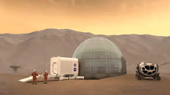 طرح خانه های مریخی ناسا 