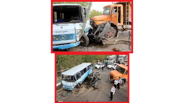 اعلام علت فاجعه بزرگراه مشهد/ مقصر این حادثه مرگبار کیست ؟! + عکس ها