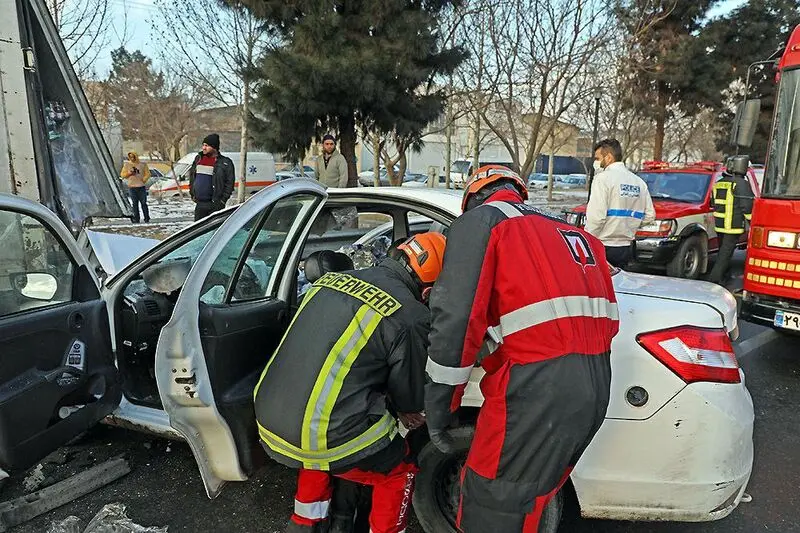 تصادف مرگبار در بزرگراه پیامبر اعظم (ص)مشهد9