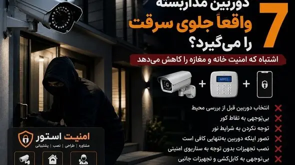 دوربین مداربسته واقعاً جلوی سرقت را می‌گیرد؟ ۷ اشتباه که امنیت خانه و مغازه را کاهش می‌دهد