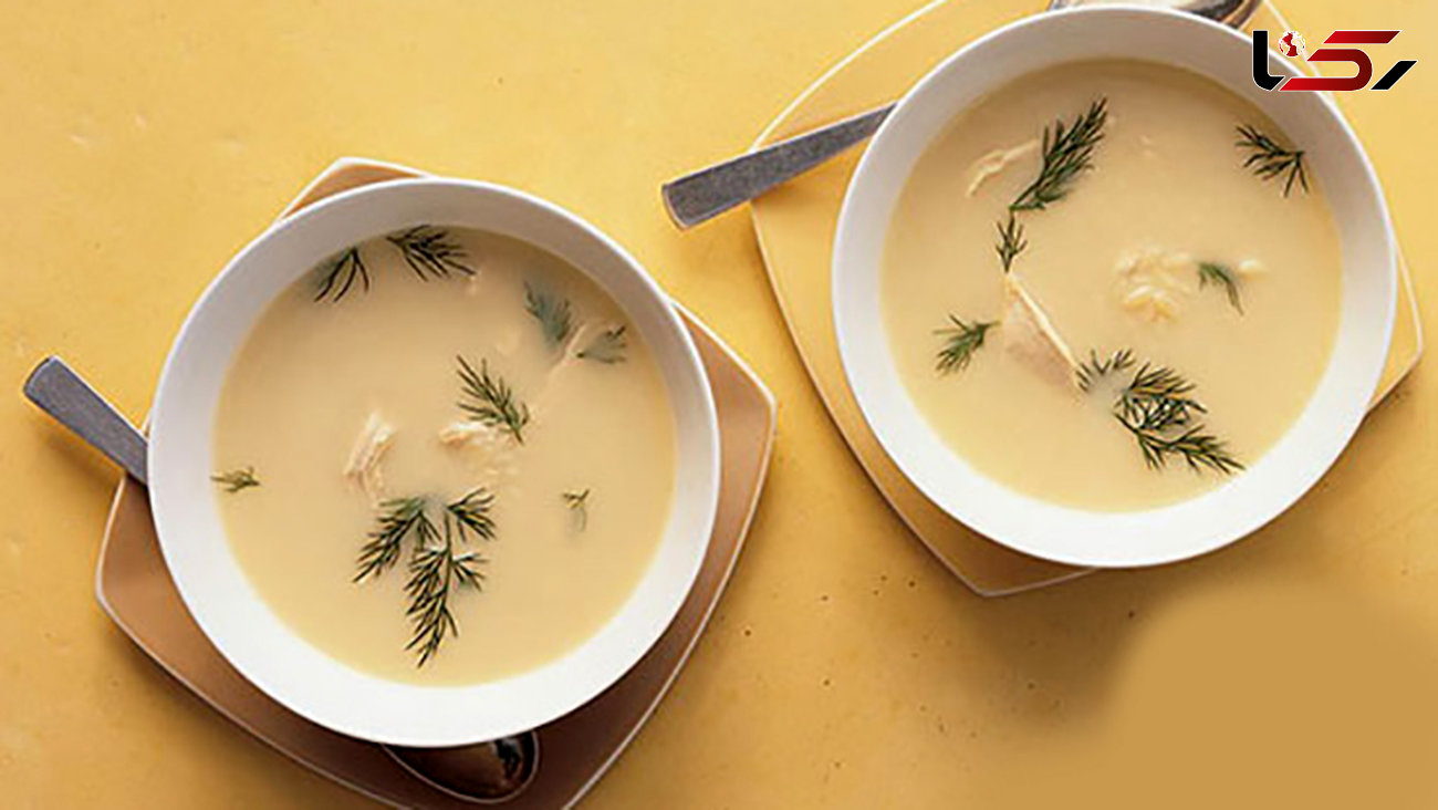 طرز تهیه سوپ یونانی مرغ و لیمو	/ آشپزی

