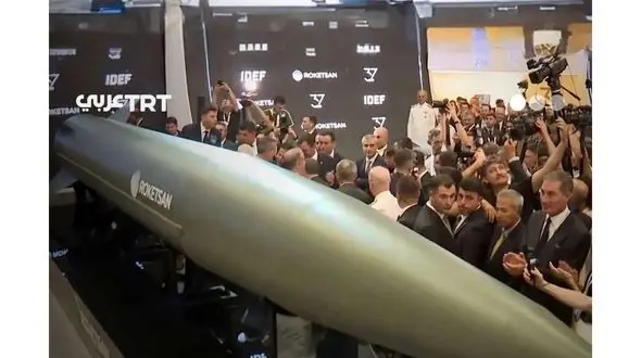 موشک بالستیک جدید ترکیه رونمایی شد + فیلم و عکس