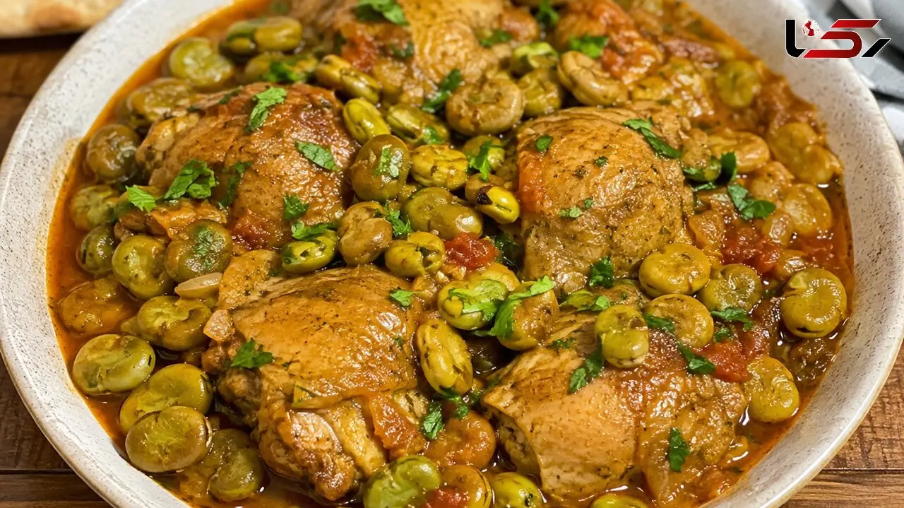 طرز تهیه خوراک مرغ و باقالی؛ یک غذای ساده و خوش‌ عطر