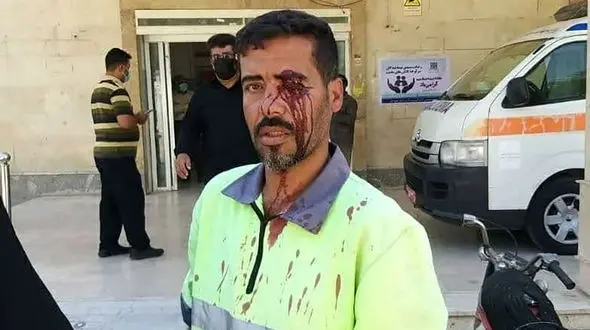 ماجرای کتک خوردن کارگر شهرداری خرمشهر چه بود؟ + عکس