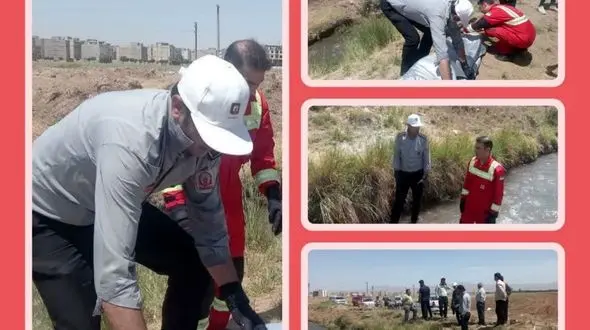 مرگ تلخ مرد ۶۵ ساله درکانال آب مادر قزوین + عکس