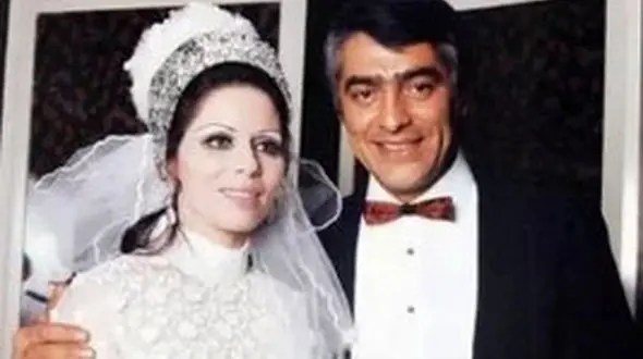 عکس لو رفته عروسی لوکس فردین و همسر زیبایش ! / عارف جذابترین مرد ایران هم بود !