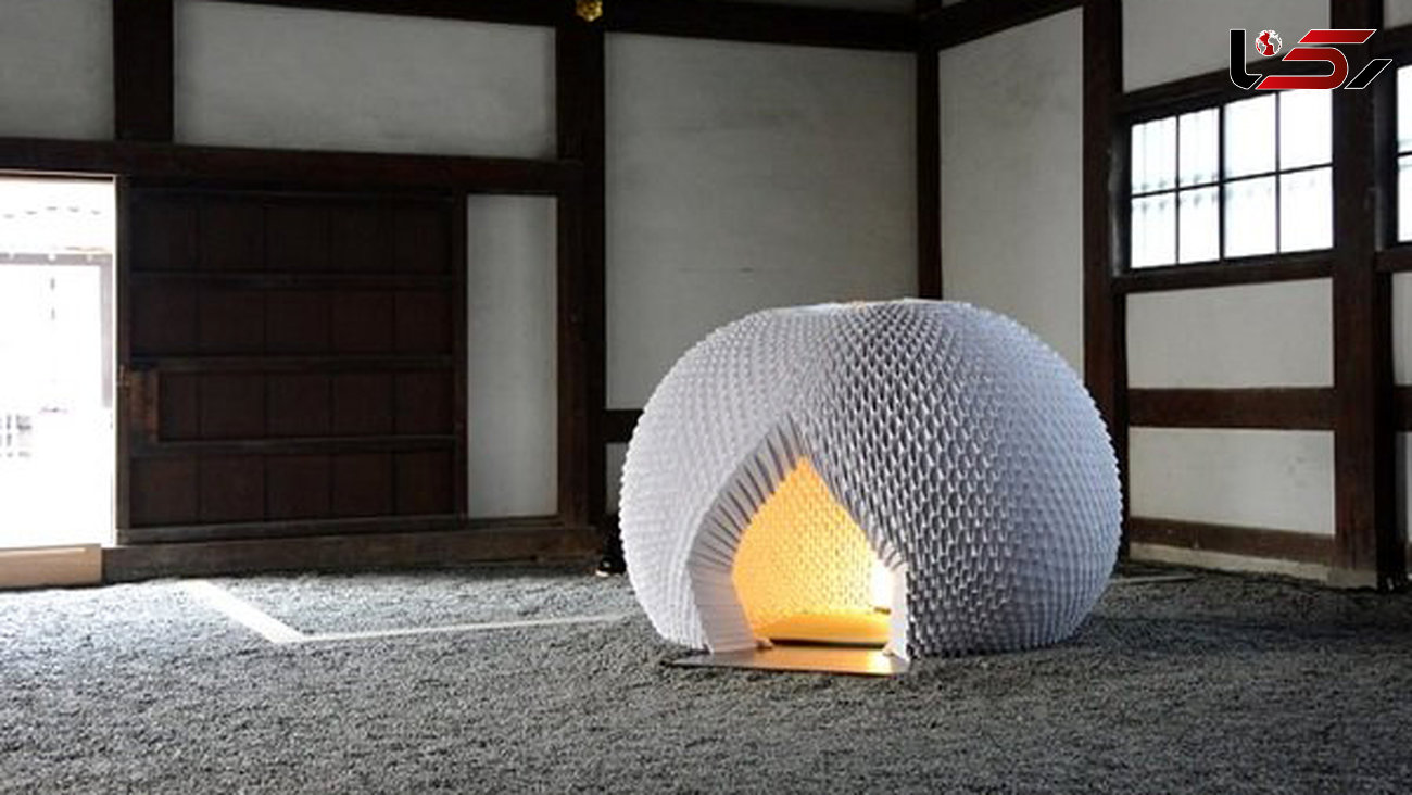 چایخانه ای در ژاپن که از کاغذ ساخته شده است