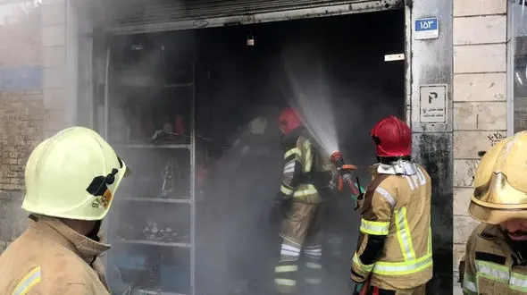 فیلم آتش سوزی بزرگ در جنوب تهران