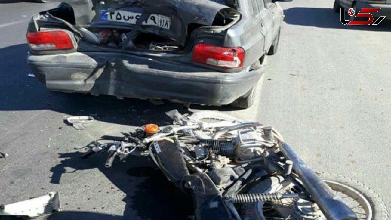 مرگ فجیع 2 موتور سوار زیر چرخ کامیون در تهران