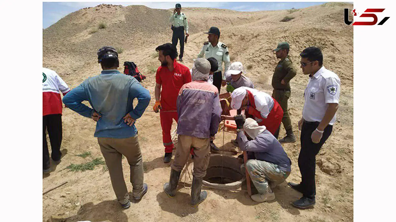 نجات کارگر از داخل چاه در روستای نوخانیک