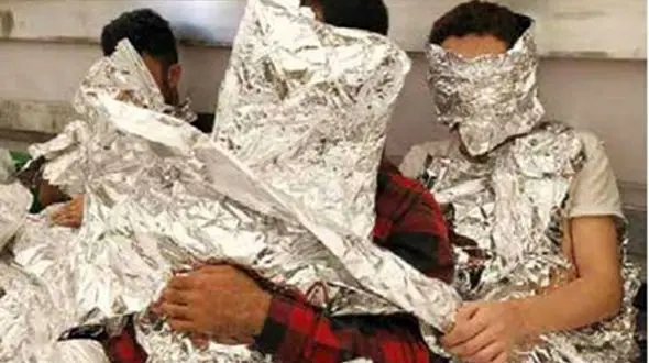 دستگیری مردان آلومینیومی در مرز ترکیه + عکس