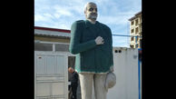 مجسمه سردار سلیمانی در بندرانزلی + عکس