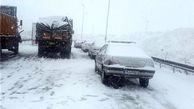 کولاک برف و باد شدید مهمان شبانه جاده های استان سمنان