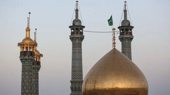 عکس قدیمی از گنبد مطهر حضرت معصومه