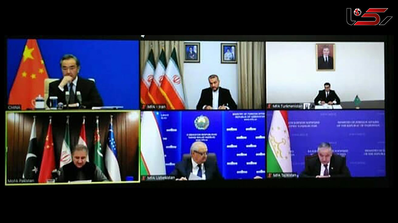 نشست مجازی وزرای امور خارجه ۶ کشور همسایه افغانستان برگزار شد
