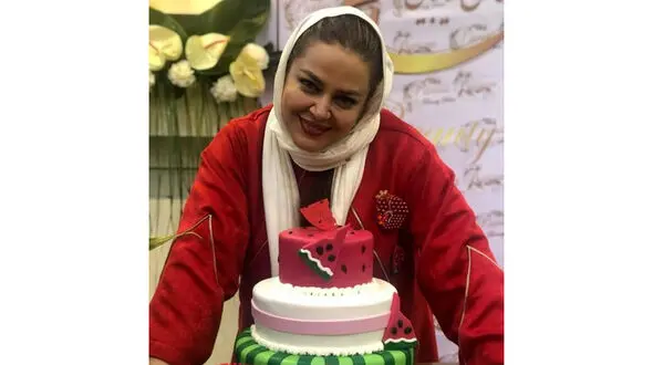  کیک تولد یلدایی بهاره رهنما + عکس