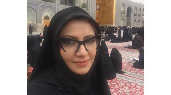 پوشش ملیکا زارعی در حرم امام رضا (ع) +عکس 