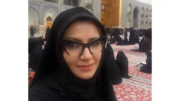 پوشش ملیکا زارعی در حرم امام رضا (ع) +عکس 