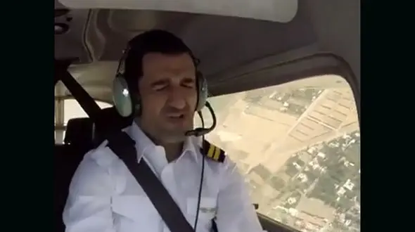 پژمان جمشیدی خلبان شد +عکس