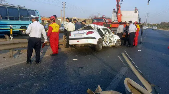 واژگونی ۲۰۶ در ورامین ۳ مصدوم بر جای گذاشت