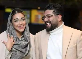 عکس/ استایل ست رویا وحدتی و امین اسدی در اکران فیلم طهران ۵۷ 