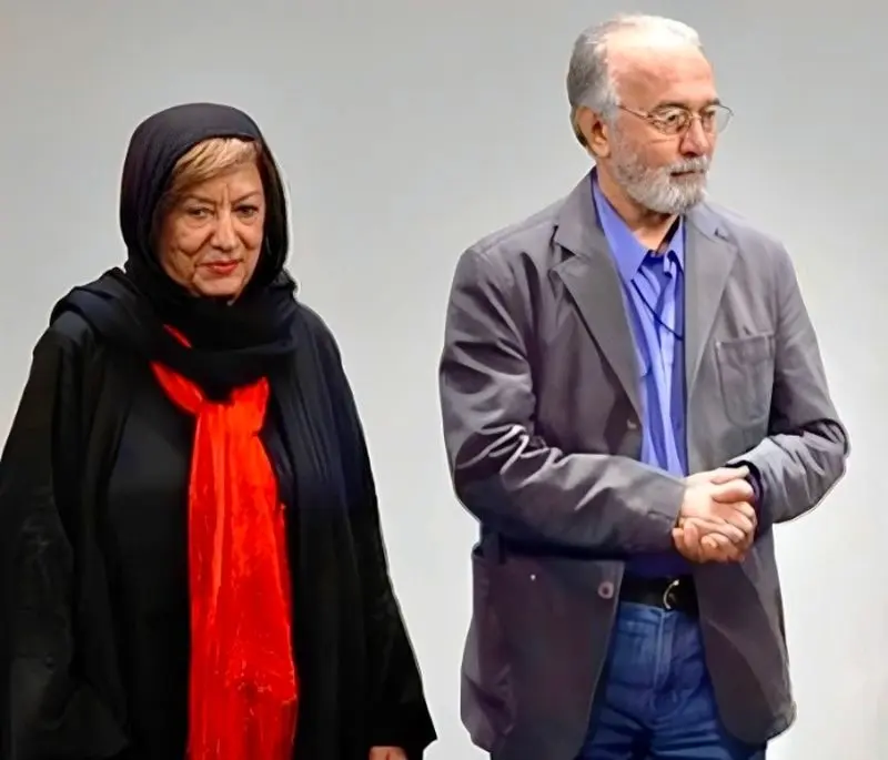 پرویز پورحسینی و همسرش