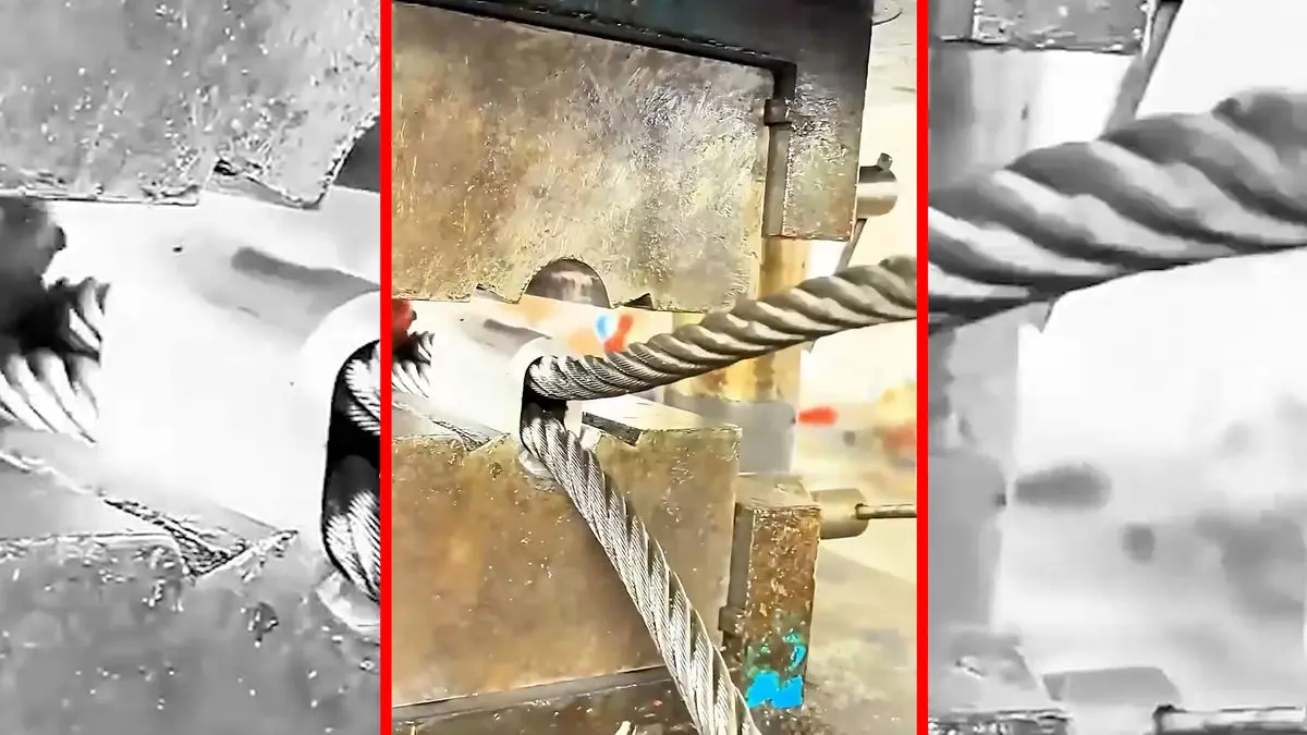 فیلم ساخت حلقه قلب مرغ از سیم فولادی