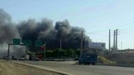  کارخانه ایران خودرو آتش گرفت+ عکس