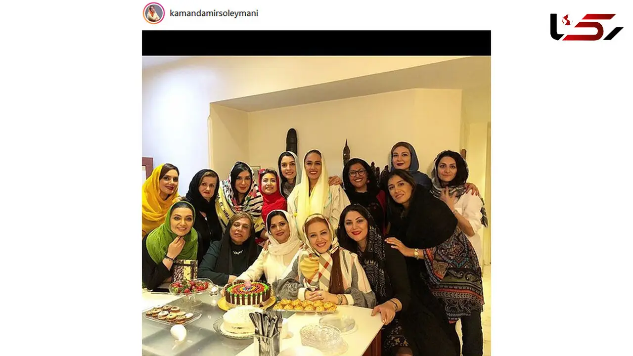وقتی که بازیگر زن توسط دوستانش سورپرایز می‌شود