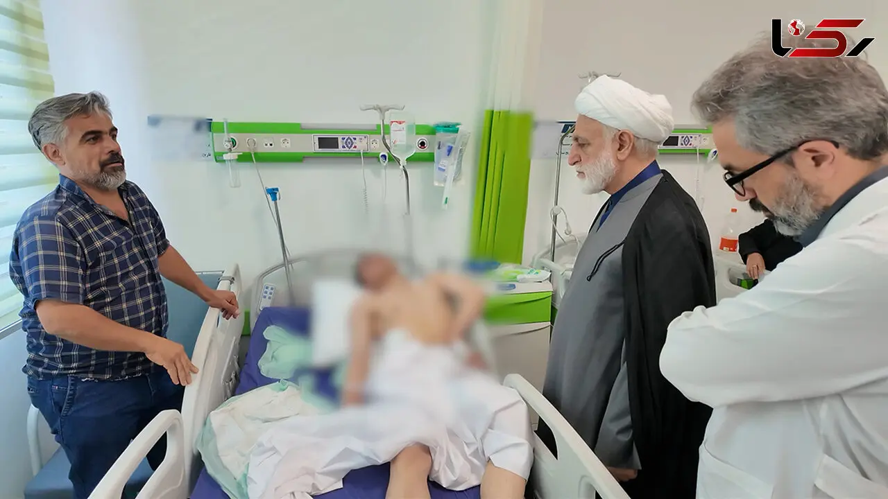 عیادت رئیس قوه قضاییه از مجروحان حمله اسرائیل به زندان اوین + عکس و فیلم