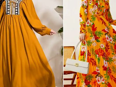15 مدل شیک پیراهن زرد بلند؛ مناسب خانم‌ های خوش‌ سلیقه