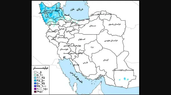 پرباران ترین و کم بارش ترین مناطق ایران را بشناسید
